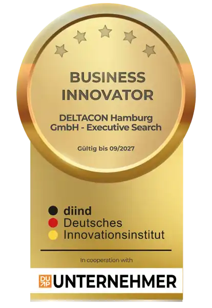 Siegel Business Innovator 2026, verliehen vom Deutschen Innovationsinstitut diind